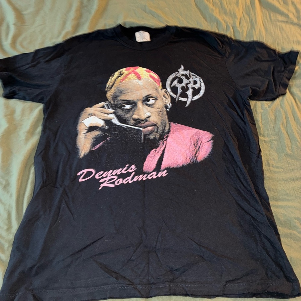 Comfort Colors Dennis Rodman Black Graphic Tee ( NEVER WORN)